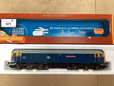 Lot 571 - A Hornby OO Gauge BR Class 47 Diesel...