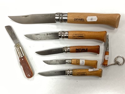 Lot 1294 - Opinel France Pen Knives. (7)