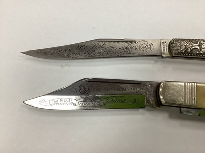Lot 1287 - Parker Cutlery Co, Japan Hand Made, etched on...