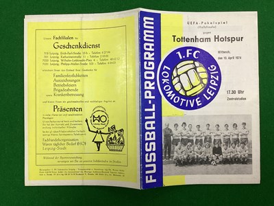 Lot 829 - Tottenham Hotspur 1974 Away Programme at...