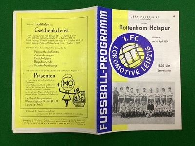 Lot 830 - Tottenham Hotspur 1974 Away Programme at...