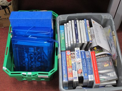 Lot 681 - CDs, VHS Videos, books, League reviews, etc:-...