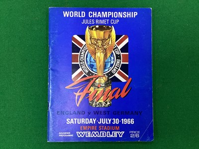 Lot 784 - 1966 World Cup Final Programme, no writing,...