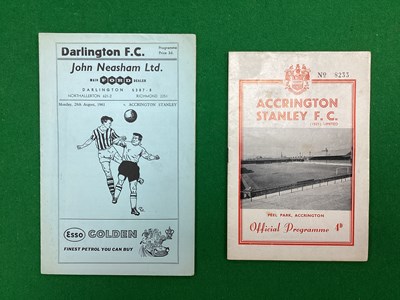 Lot 824 - Accrington Stanley 1961-2 Programmes, v....