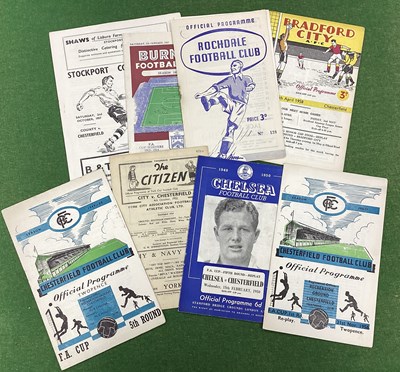 Lot 922 - Chesterfield Programmes 1949-50 v. Chelsea - F....