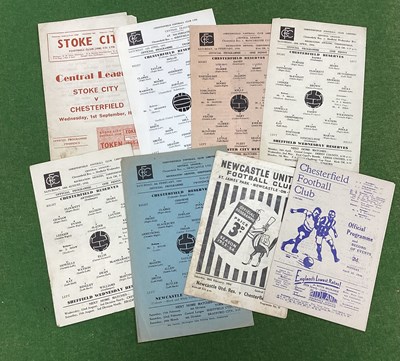 Lot 923 - Chesterfield Reserves Programmes, 45-6 v....