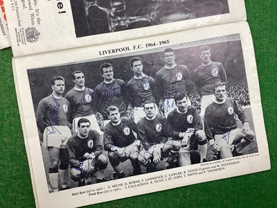 Lot 886 - 1965 Autographs of Leeds United, including...