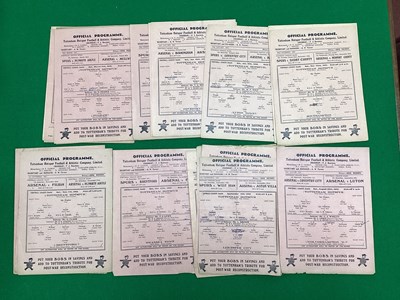 Lot 820 - Tottenham Hotspur 1945-6 Programmes Set of...