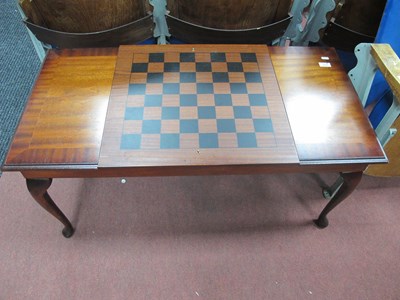 Lot 1511 - Mahogany Games Coffee Table, with a...