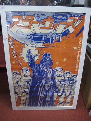 Lot 811 - A Framed Star Wars Poster Depicting Darth...