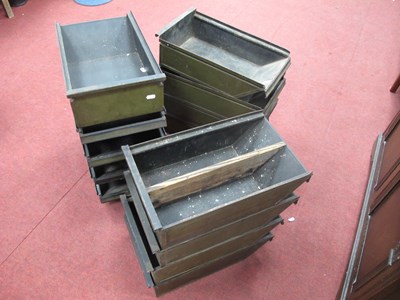 Lot 1551 - Thirteen Industrial Drawers.