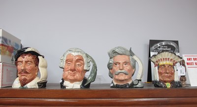 Lot 1253 - Royal Doulton Large Character Jugs, Sir...