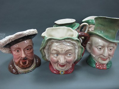 Lot 1133 - Five Beswick Character Jugs, including Henry...