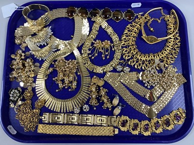 Lot 241 - A Collection of Gilt Coloured Jewellery, to...