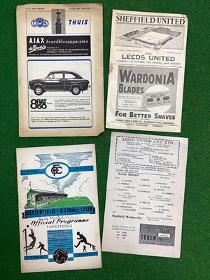 Lot 880 - Leeds United Programmes, 66-7 away at D.W.S,...