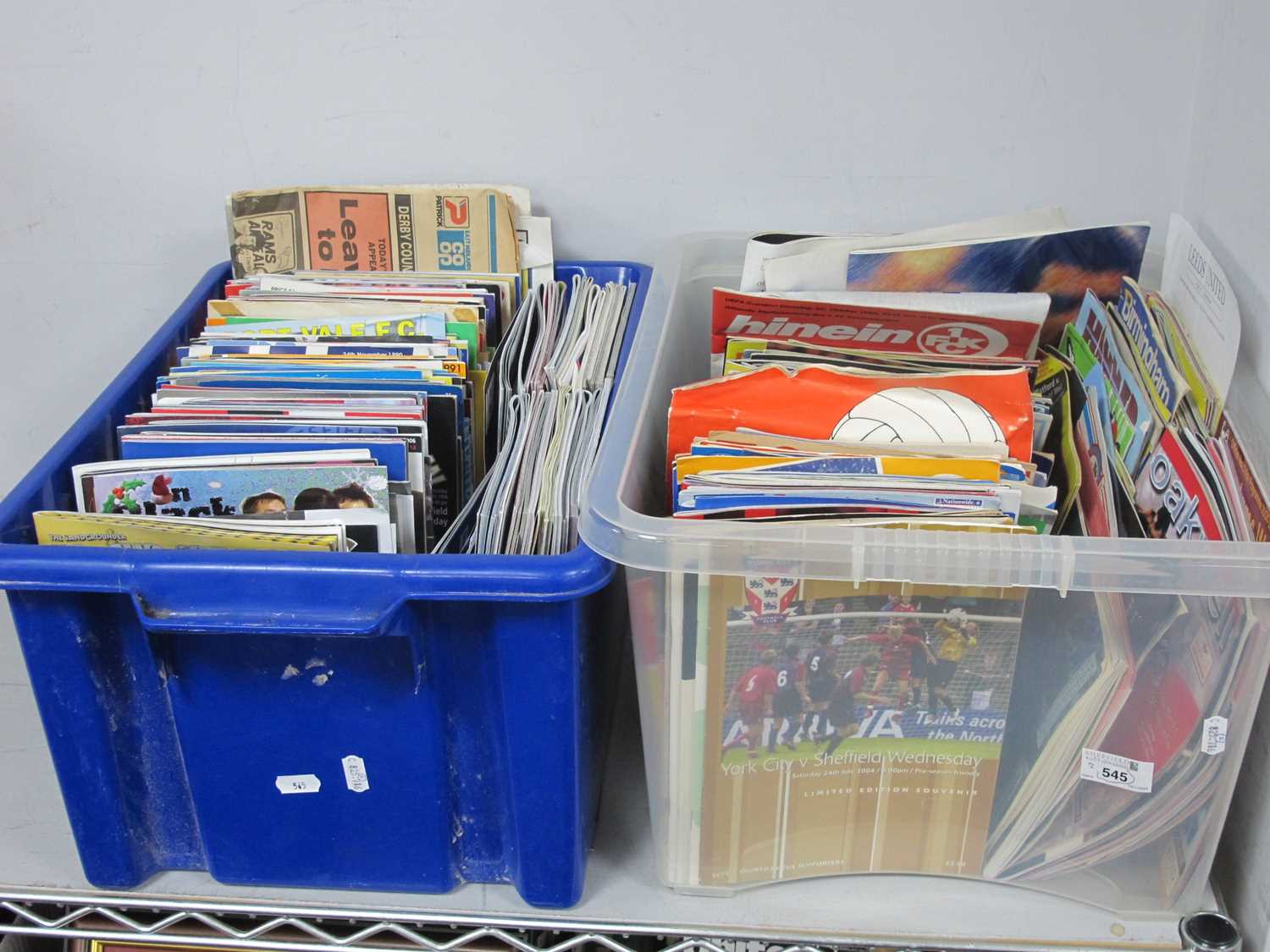 Lot 545 Sheffield Wednesday Away Programmes 1970 S