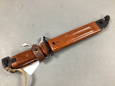 Lot 504 - Eastern Bloc AKM Type II Bayonet, Scabbard and...