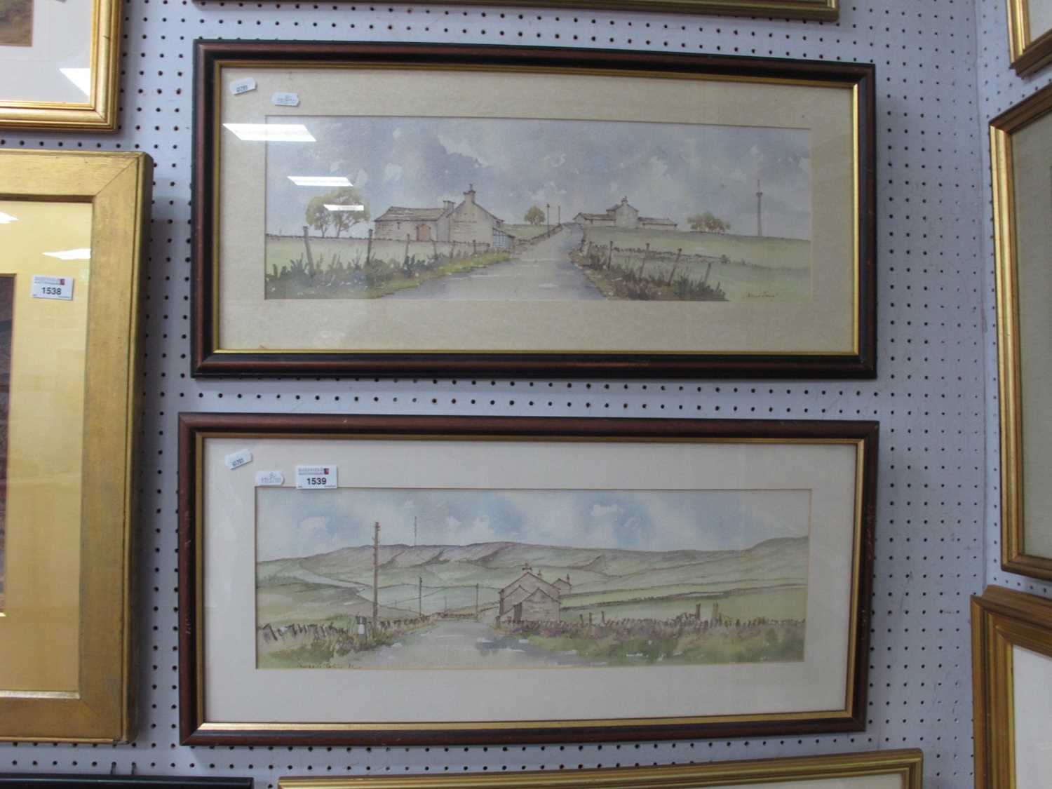 Lot 1539 - Tony Haigh, Huddersfield Moorland scenes, pair...