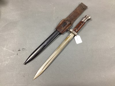 Lot 520 - Czech VZ24 Mauser Bayonet, Scabbard and...