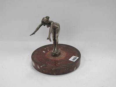 Lot 1496 - A Chrome Car Mascot Art Deco Fifure of a...