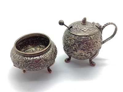 Lot 8 - A Highly Decorative XX Century Condiment Set,...