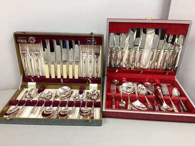 Lot 209 - Two Part Canteens of Cutlery, inclduing Viners,...