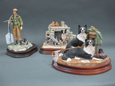 Lot 1260 - Border Fine Art, 'A Long Day Ahead'. Sheepdog...