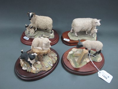 Lot 1206 - Border Fine Art, 'Texel Ewe & Lamb' and three...