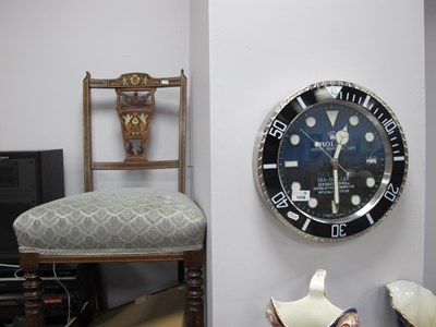 Lot 1048 - A Dealer Display 'Rolex' Wall Clock 'Oyster...