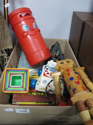 Lot 1119 - Annuals, la mp, Fisher Price telephone,...