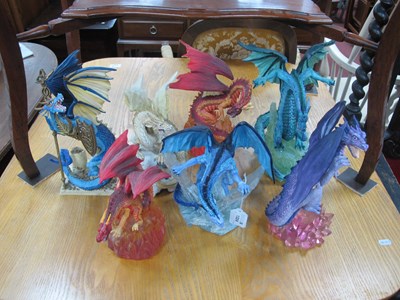 Lot 1324 - Seven Land of the Dragons Figures by the Tudor...