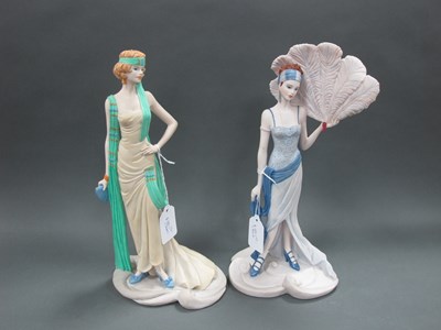 Lot 1224 - Coalport Roaring Twenties Figurines, 'Eve' and...