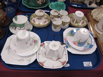 Lot 1155 - Two Shelley China Trio's, and cup and saucers...