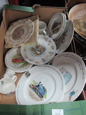 Lot 1072 - Wedgwood children's plates including Thomas...