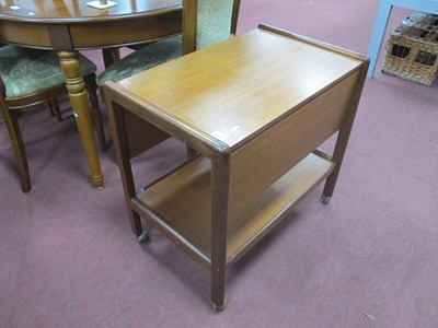 Lot 1527 - Teak Dinner Trolley, circa 1970's, with fall...