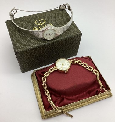 Lot 153 - Avia; A 9ct Gold Cased Ladies Wristwatch, to...