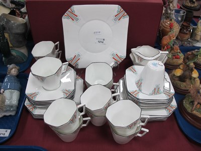 Lot 1214 - CWS Windsor China Art Deco Design China Tea...