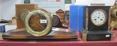 Lot 1393 - Junghans Eight Day Mantle Clock, in elongated...