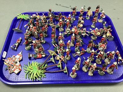 Lot 596 - Approximately Seventy Five White Metal Model...