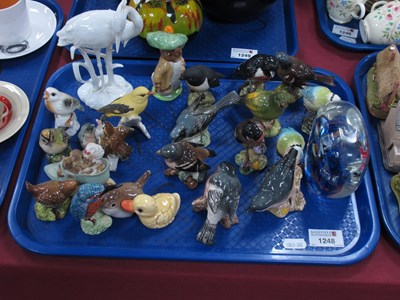 Lot 1248 - Beswick Birds, Figures, Nuthatch, Bullfinch,...