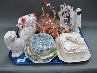 Lot 1235 - XIX Century Staffordshire Flatback Figures,...