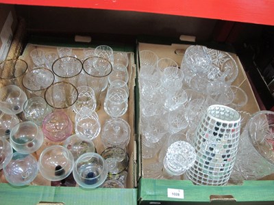 Lot 1028 - Glassware to include a set of six Royal...