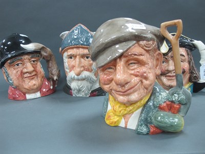 Lot 1276 - Four Royal Doulton Jugs, 'The Gardener D6630, '...