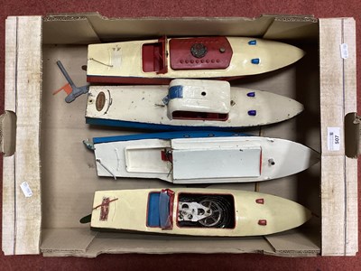 Lot 507 - Four Pre-War Hornby Tinplate Clockwork Boats,...