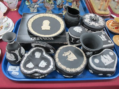 Lot 1198 - Wedgwood Black Jasperware to include Guinness...