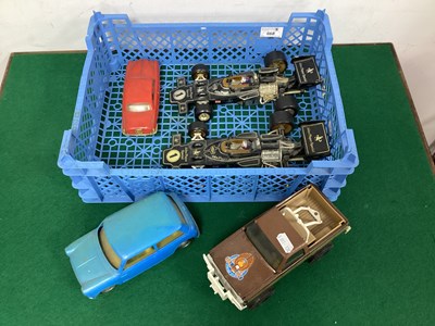 Lot 668 - Two Large Corgi JPS Formula One Cars, a...