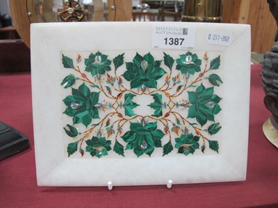 Lot 1387 - Pietra Dura Mosiaic Inlaid Marble Dish (India),...