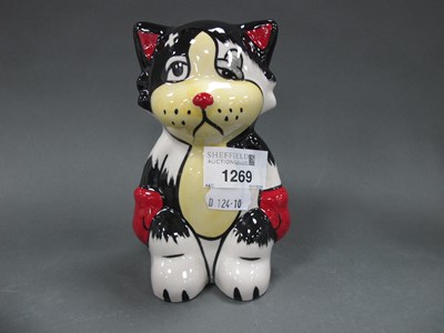 Lot 1269 - Lorna Bailey - Ali (Boxer) the Cat, 14cm high.