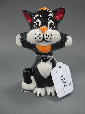 Lot 1274 - Lorna Bailey - Inky the Cat, 12cm high.