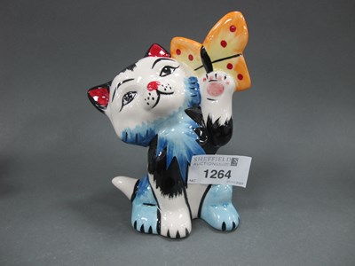 Lot 1264 - Lorna Bailey - Fly By the Cat, 14cm high.